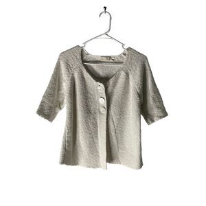 Hailey Lyn Granny Cotton Knit 3/4 Sleeve Sweater